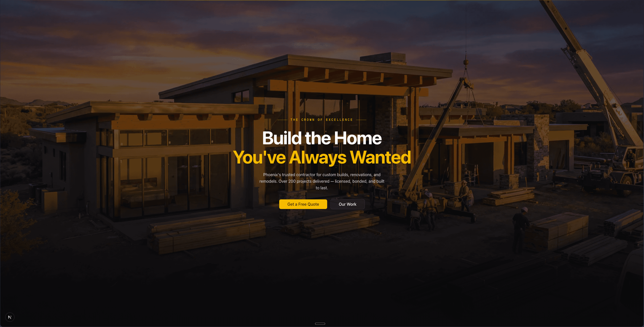 Masterpiece Home Builders — website redesign